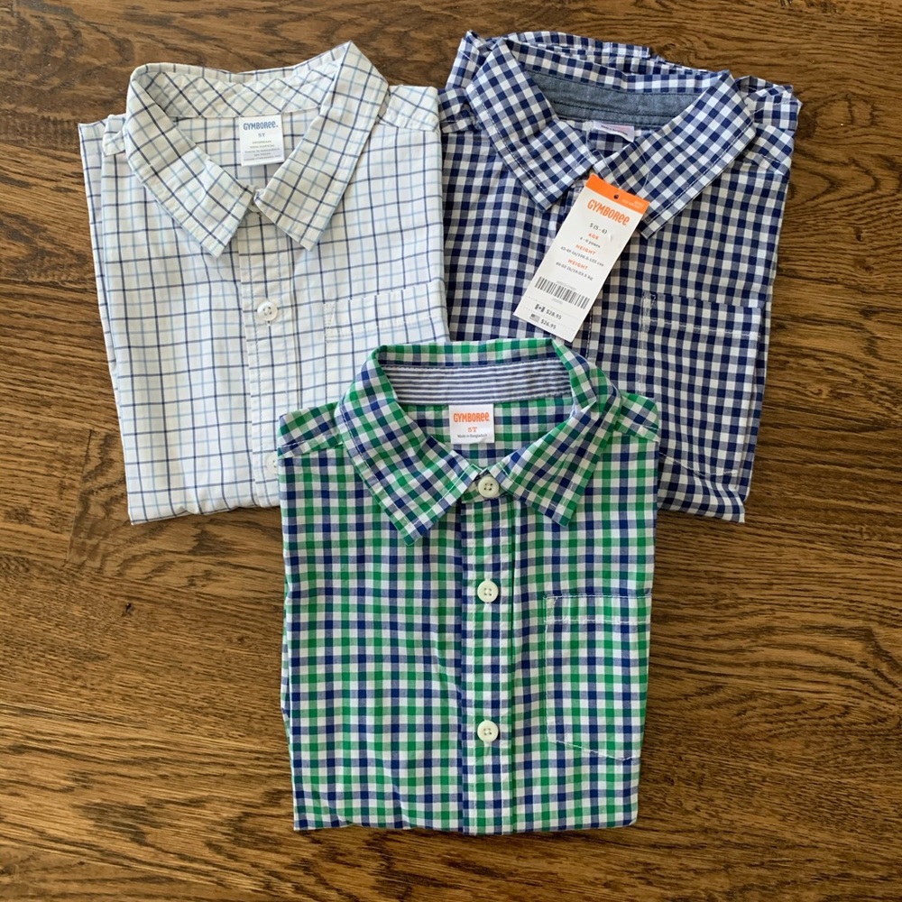 3 Gymboree longsleeve shirts